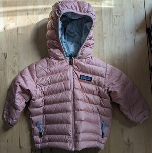 Patagonia Pink Puffer Jacket with Hood